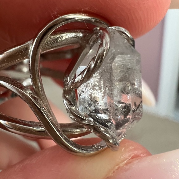 Herkimer Diamond Adjustable Ring - Picture 3 of 7